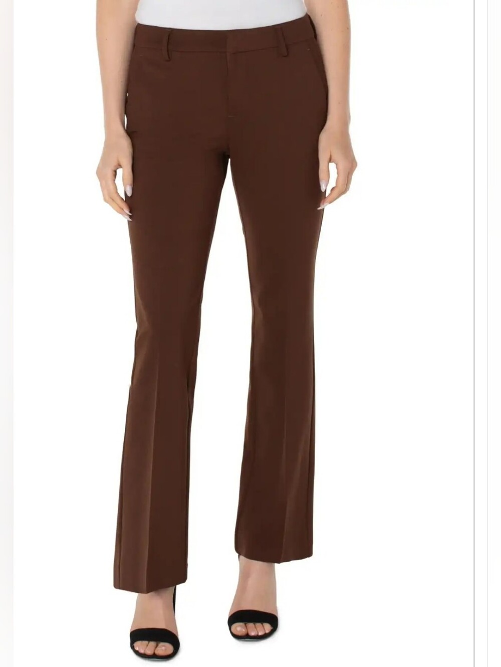 Liverpool Brown Kelsey Boot Cut Dress Pants, Size 4/27. EUC.